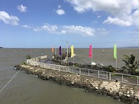 het vertrek met de ferry