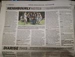 In de lokale krant!