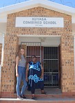 Afscheid van de Kuyasa Combined School met de Engelse lerares