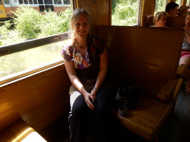 Moi in de trein
