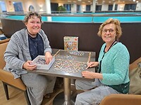 Puzzelen op dek 9.