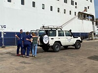 Anque uitzwaaien op weg naar de airport.