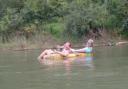 In de tube met Laura