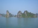 Karstrotsen in Halong Bay