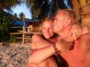 Gelukkig op het strand