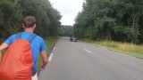 langs een drukke weg maar wel strak doorlopen
