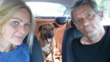 De roedel in een huurauto, op weg naar de camino Sanabres, net boven Portugal