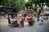 Straatverkoop Hanoi