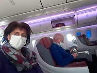 Businessclass zitten, heerlijke ervaring