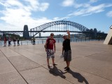 Voor de Harbourbridge, afscheid van Sydney en tevens van Australie