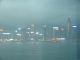 Toch nog enigszins het uitzicht vanuit onze hotelkamer over de haven