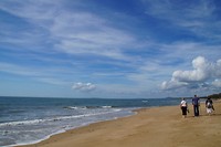 On the beach