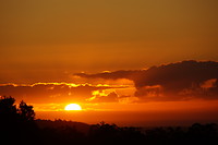 Sunrise op camping Ocean View