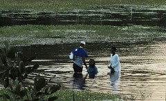 Dopen in de rivier