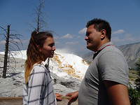 Mammoth hot springs