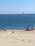 Gezien vanaf het strand
