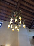 Geweldige lamp met druiventrossen.