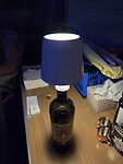 Lampje op de fles