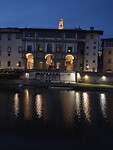 Bij avondlicht langs de Arno