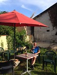 Eten in de tuin