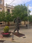 Pelgrimsbeeeld in Astorga