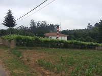 Platteland met bol voor water