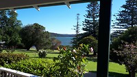 Karbeethong Lodge zicht vanaf veranda