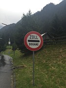 Weer de Grensovergang Zwitserland