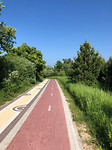 Vervolg van het fietspad