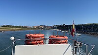 Met de pont overgezet