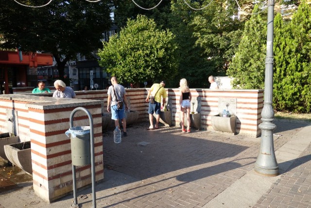 Mineraalwater in Sofia.