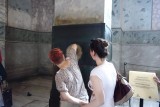 In deze pilaar van de Hagia Sofia zou en engel gewoond hebben.