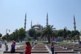 De blauwe moskee in Istanbul.