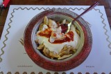 Turkse ravioli met yoghurt.