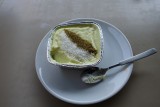 Pudding met amandelen.