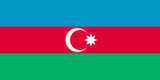 De vlag van Azerbaijan.