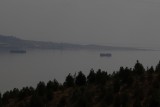 Het schiereiland al spelend met een filter (omwille van het sterke zonlicht).