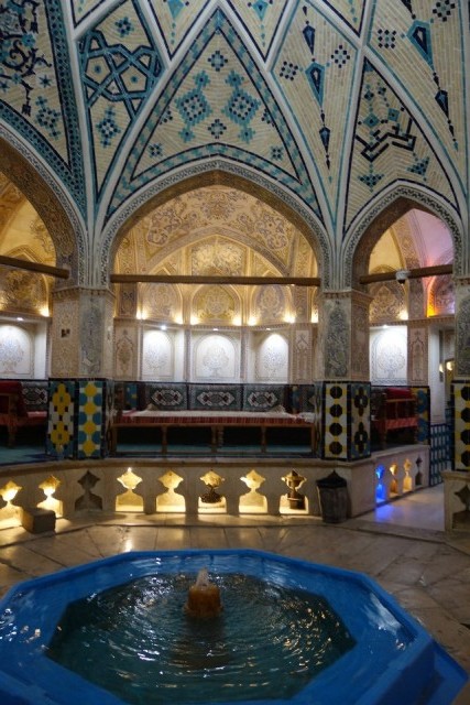 Een hamam in Kashan : maar nu een museum.