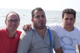 Op de staatsboot met Kambiz en Mahmadelhi.