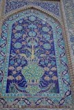 De mozaieken op de moskeeen in Bukhara zien er al anders uit dan in Isphahan.