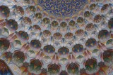 Hangende hemel in een moskee in Bukhara.