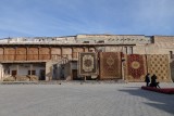 Tapijtenhandel in Bukhara.