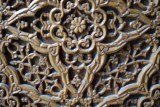 Wazig detail in houtwerk.