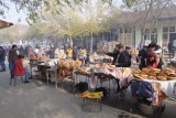 De broodhoek van de bazaar van Farghona.