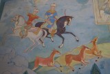 In het monument ter ere van Bobur. De stichter van het rijk der Moghul in India.