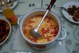 Eiersoep met tomaat