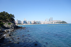 Haeundae is terecht een populair strand in Pusan