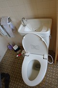 Dat is nu eens een gemakkelijk gebouwd toilet.
