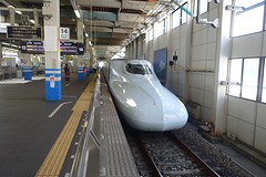 De eerste Shinkansen die ik neem vond ik in Fukuoka.