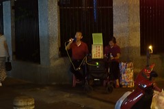 Muziek op de Ningxia night market.